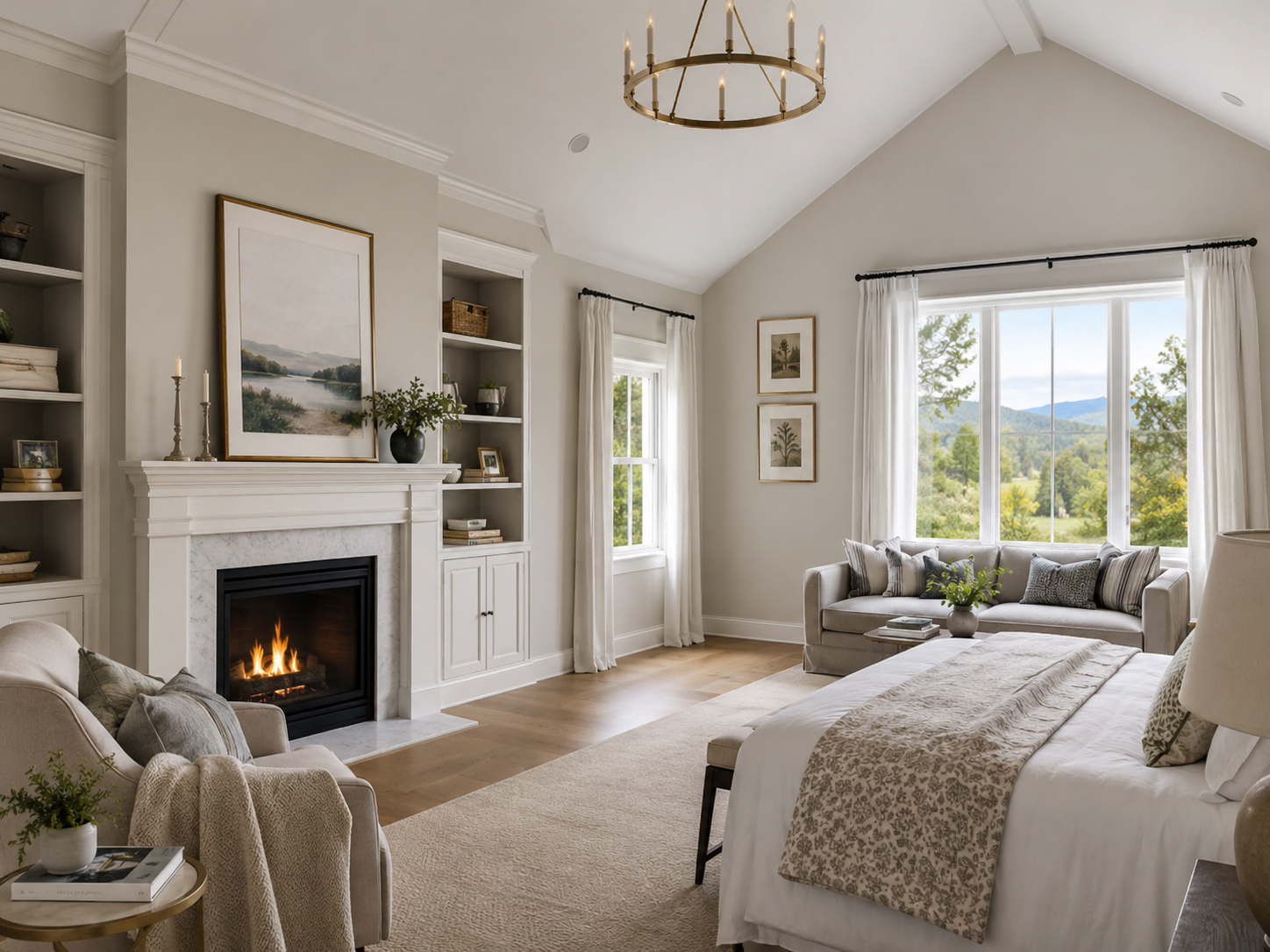 High-end residential painting and detailed finish work