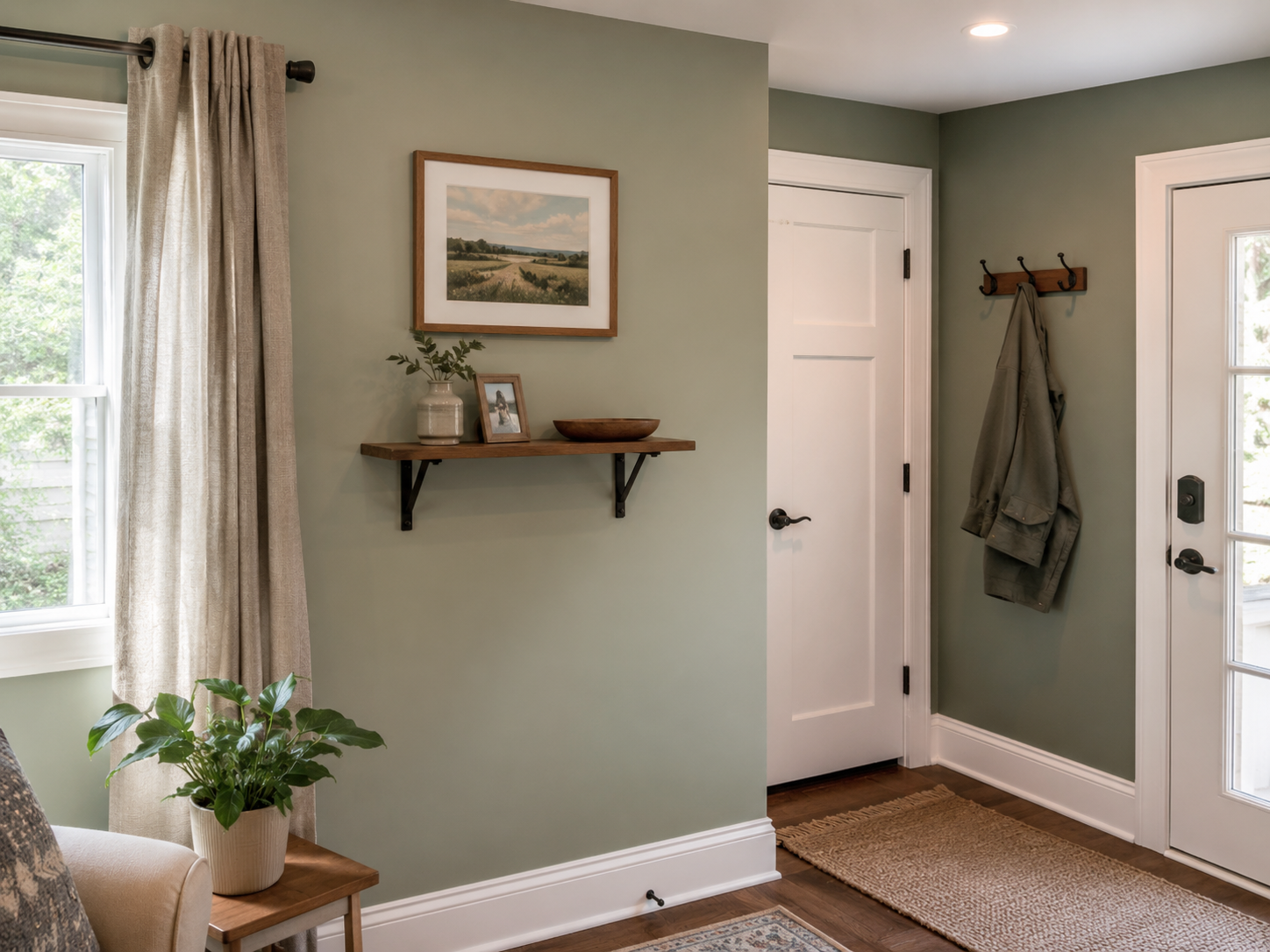 Small property services including blinds, curtains, and finish details